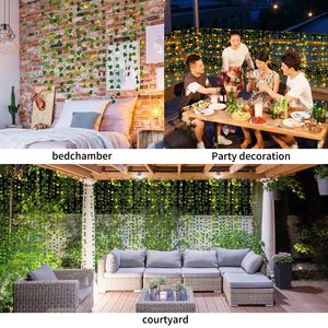Vente d'usine : Guirlandes lumineuses LED de 2 mètres, feuilles de vigne artificielles, décoration de mariage - Product Image 5