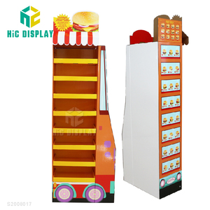 Tùy chỉnh hiển thị các tông đứng siêu thị bán lẻ Snack Khoai Tây Chip bỏng ngô bánh hamburger hiển thị đứng - Product Image 2