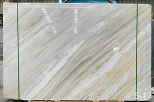 Dalle de marbre Volakas moderne, polie et durable pour cuisine intérieure, villa, hôtel, appartement, bureau, bâtiment, imperméable, design graphique - Product Image 4