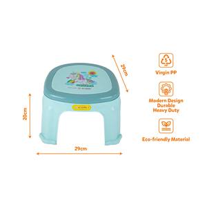 L 29 X W 29 X H 20 cm Lightweight <b>Low</b> PP Square Seat Minimalist Kids Plastic <b>Stool</b> 3306 Purple Unicorn Durable Eco-Friendly - Product Image 2