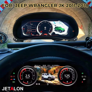 สำหรับรถจี๊ปแรงเลอร์ JK ปี 2011 - 2018 จอแสดงผล LCD แผงหน้าปัดดิจิตอล GPS มาตรวัดความเร็ว ห้องนักบินเสมือนจริง มาตรวัดรอบเครื่องยนต์ มาตรวัดระยะทาง - Product Image 4