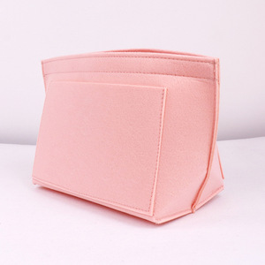 Eco-Friendly Portable Purse Organizer <strong>Insert</strong> for Handbags Tote Bags Double Tiers Felt Storage Compatibility 3 Sizes <strong>Wardrobe</strong> - Product Image 2