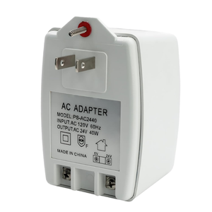 Transformateur monophasé 24V AC 40VA pour sonnette, <span class=keywords><strong>alimentation</strong></span> 100% cuivre compatible avec Ring Doorbell, <span class=keywords><strong>Nest</strong></span>, <span class=keywords><strong>Thermostat</strong></span> Sensi, entrée 110V - Product Image 1