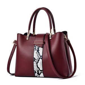 Fashion <b>Patchwork</b> Women Shoulder <b>Bag</b> Ladies PU Leather Crossbody <b>Bag</b> Messenger Handbag Buckets Large Capacity Woman Totes - Product Image 1
