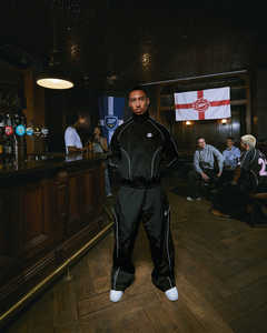 Yingling piping רפלקטיבית ערכת ריצה ריקה ערכת ריצה ריק ערכת ספורט עיצוב גברים פוליאסטר משלך סט - Product Image 2