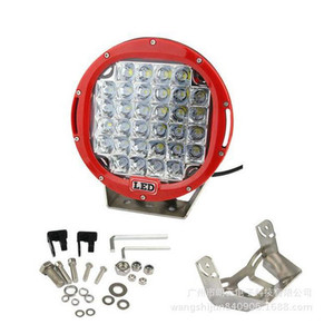 Faros delanteros LED de 185W y 9 pulgadas para camión 4x4 todoterreno, 37 Uds. * 5W, lámpara de trabajo de conducción SPOT con cubierta Biue negra y roja - Product Image 2