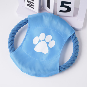 Özel Logo desen uçan disk köpek oyuncaklar lüks interaktif köpek bulmaca oyuncak hareketli köpek oyuncaklar ile pamuk halat - Product Image 6