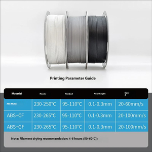 Filament d'impression 3D ABS GF Series Haute résistance Résistant aux hautes températures Sans déformation Sans fibres apparentes Faible odeur Sûr Écologique 1,75 mm 1 kg - Product Image 4