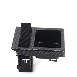 Portavasos de fibra de carbono para BMW Serie 3, caja de almacenamiento para la consola central, bandeja multifuncional para monedas - Product Image 5