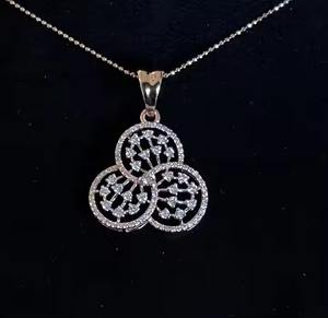 Colgante de Cruz de diamante natural personalizado para mujer, colgantes y dijes de diamantes reales hechos a mano - Product Image 2