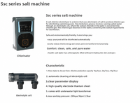 Système de stérilisation et de désinfection de l'eau de piscine par électrolyse au sel SSC, générateur de chlore à l'eau salée