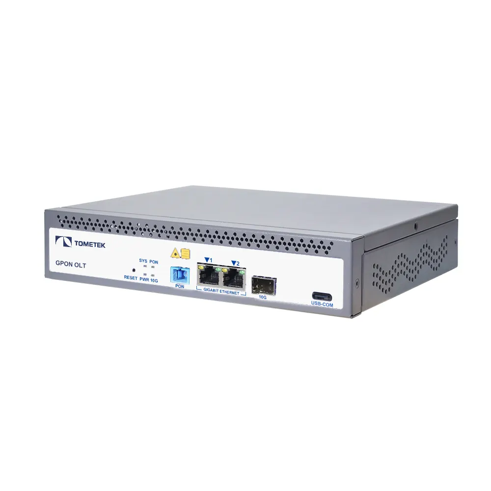 Tometek 1 porta GPON OLT 20KM classe +++ Terminal de Linha Óptica FTTX