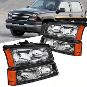 Vente d'éclairage extérieur automobile : Phares avant LED améliorés pour <span class=keywords><strong>Chevrolet</strong></span> <span class=keywords><strong>Silverado</strong></span> 2003 2004 <span class=keywords><strong>2005</strong></span> 2006 GM2502257 - Product Image 1