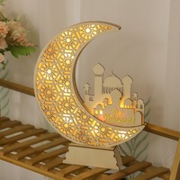 Lampe boule en bois Led en bois lune-lumière lampe musulmane vacances lampe décorative chambre Gulbang atmosphère
