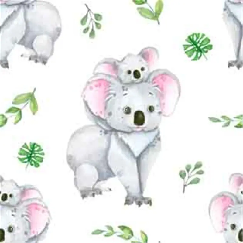 Hochwertige Cartoon Elefanten bedruckte Stoffe schneiden Tier katze Digitaldruck Textilien für Kinder kleidung Nähen DIY