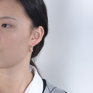 أقراط نابست النسائية من الفضة الإسترلينية عيار 925 مع الزركون على شكل الدعسوقة المعجزة مطلية بالذهب ومقاومة للماء - Product Image 3