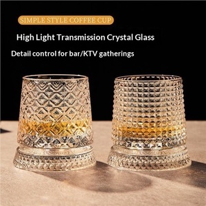 Vasos <span class=keywords><strong>de</strong></span> Whisky y Cerveza <span class=keywords><strong>de</strong></span> Cristal Giratorios <span class=keywords><strong>de</strong></span> Lujo, Diseño Minimalista y Elegante - Product Image 3