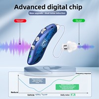 Aide auditive numérique rechargeable, tonalité réglable, meilleur amplificateur sonore, aide auditive portable pour personnes âgées malentendantes, aide auditive BTE
