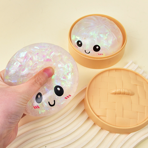Gliway - Juego de Regalo de Bolas Antiestrés Sensoriales Suaves con Forma de Dumpling, Divertidas Bolas de Mochi al Vapor para Bebés de 0 a 24 Meses, Estándar de Seguridad Europeo - Product Image 1