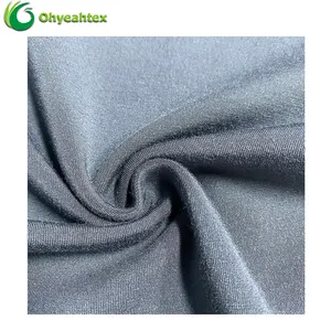 Bamboo Spandex Fabric Bamboo Spandex Stock Fabric 220Gsm Storm Color 95 Bamboo 5 Spandex Super Soft Textile Bamboo Fabric