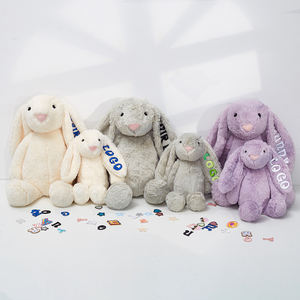 دمية أرنب عيد الفصح لطيفة بطول 25 سم مع إمكانية إضافة شعار مخصص، ألعاب قطيفة ناعمة وثقيلة الوزن - Product Image 5