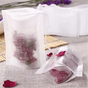 ティーサシェ包装空生分解性使い捨てプラコーン繊維ティーバッグドローストリング非織りポリプロピレンバッグ醸造用ティーバッグ - Product Image 3