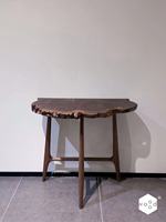 Pied de table à manger en bois massif Noyer noir, design contemporain, taille personnalisable (800*430*815mm) pour usage hospitalier et en cuisine