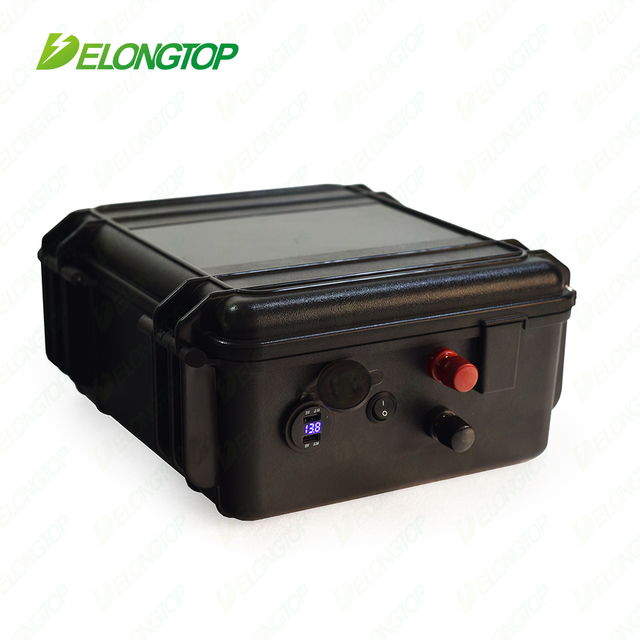 LiFePO4 Battery 12V 100AH Lithium Li Ion Battery Pack AKKU With Waterproof Box for Marine Boat Solar Yacht