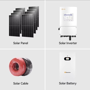 Sistema Completo de Energía Solar de 5kW 10kW 12kW 15kW 20kW, Sistema Solar Híbrido para Uso Doméstico, Certificación CE de la UE, Kit de Paneles Solares LiFePO4 - Product Image 2