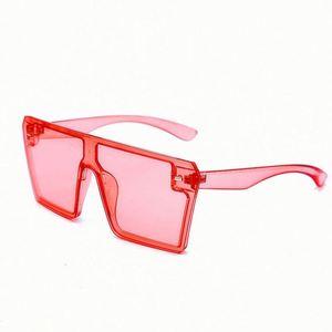 Gafas de Sol de Lente Única con Marco Cuadrado Grande, Coloridas, Vintage, UV400, con Logotipo Personalizado, Novedades para Mujer - Product Image 5