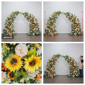 Fournitures de fête en gros, décorations de mariage aux fleurs sauvages, centres de table floraux, décorations d'arche de fleurs colorées pour événements - Product Image 2