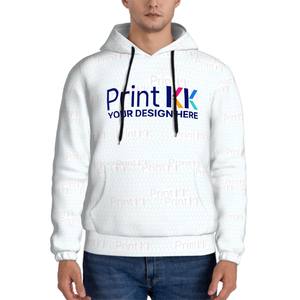 Image personnalisée Sweat-shirt à capuche Streetwear pour hommes Style zippé avec caractéristiques anti-rides et anti-rétrécissement Patchwork Motif solide Tailles XL 6XL - Product Image 6
