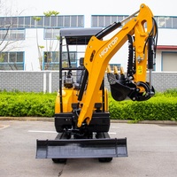 Miniexcavadora hidráulica de alta gama, excavadora de orugas, máquina excavadora agrícola china en venta