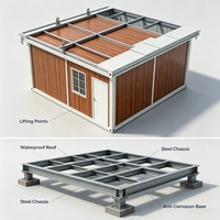 Maison conteneur moderne, économique, détachable, écologique, légère, à installation rapide, préfabriquée et portable pour bureau ou dortoir