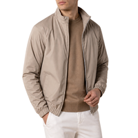 Veste bomber Harrington réversible 2-en-1 personnalisée pour hommes, en nylon coupe-vent avec poignets élastiques, style décontracté chic, vente en gros