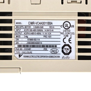 ไดรฟ์มอเตอร์ควบคุมความเร็วรุ่น CIMR-VC4A0011BBA ของแท้ พร้อมใช้งานในอุตสาหกรรม มีสินค้าในสต็อก - Product Image 1