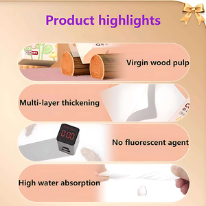 Joyeux Noël Musen <span class=keywords><strong>Papier</strong></span> <span class=keywords><strong>toilette</strong></span> décoratif doux à 2 plis avec motif Père Noël pour les fêtes - Product Image 6