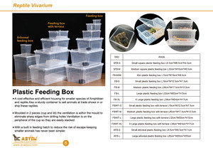 Boîte d'alimentation en plastique pour reptiles, terrarium, boîte de transport pour reptiles, pour gecko, grenouille, araignée, serpent, bébé lézard - Product Image 5