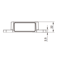 Feux de plaque d'immatriculation LED pour remorque E mark 24V pour bus caravane camion