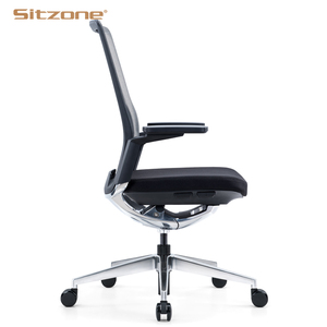<span class=keywords><strong>Chaise</strong></span> de bureau ergonomique pivotante de luxe blanche avec appui-tête et dossier haut, vente en gros d'usine - Product Image 4