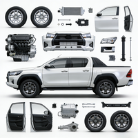 Couvre-pare-chocs arrière avec feux antibrouillard pour Hilux Vigo AN10 AN20 2005-2011 Qualité OEM Acier