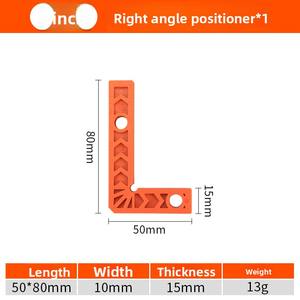 Règle en plastique en L à angle droit de 90 degrés pour le travail du bois, localisateur de pierre, fixateur auxiliaire, conception épaissie pour <span class=keywords><strong>dalles</strong></span> de roche - Product Image 6