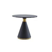 Usine directe en acier inoxydable Table à manger pieds en métal avec marbre artificiel bureau Restaurant café hôtel Table basse
