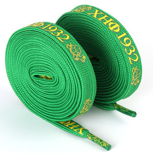 Tali Sepatu Custom Berkualitas Tinggi dengan Logo Cetak Dua Sisi, Panjang 165cm, Bahan Polyester Pipih Warna Hijau untuk Sepatu Sneakers dan Olahraga Luar Ruangan - Product Image 6