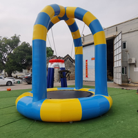 Trampolín Inflable Comercial para Publicidad Exterior, Sistema de Salto de PVC Suave y Resistente, Impermeable y Resistente a los Rayos UV