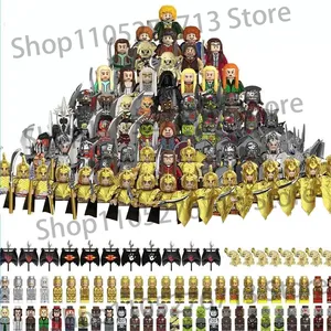 Set di Costruzioni e Action Figure di Personaggi di Lord of the Rings: Elfi, Orchi, Nani, Frodo, Elfi Ranger, Maghi - Giocattoli da Assemblare per età 14+ - Product Image 1