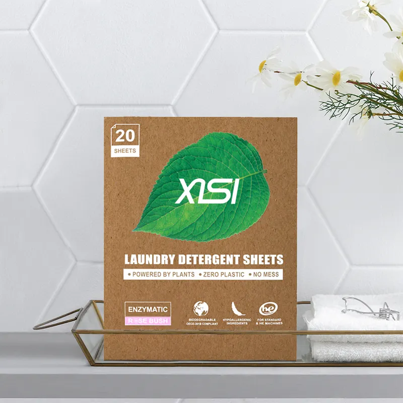 Vendita calda Eco friendly biodegradabile in polvere di lavaggio fogli di carta per il bucato per il bambino