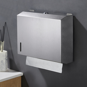 Distributore di carta igienica in <span class=keywords><strong>acciaio</strong></span> inox a <span class=keywords><strong>parete</strong></span> creativo bagno arredamento scatola di tessuto <span class=keywords><strong>porta</strong></span> <span class=keywords><strong>porta</strong></span>-rotolo di carta con serratura - Product Image 2