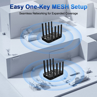 Routeur WiFi 6 AX3000 Système de maillage bi-bande avec OpenWrt pour la maison et le bureau Internet haute vitesse