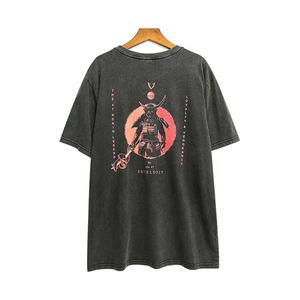 <strong>Clothing</strong> <strong>Manufacturers</strong> Heavy Cotton Custom Digital Print Anime Graphic Acid Washed Oversized T-shirt for Men - Product Image 2